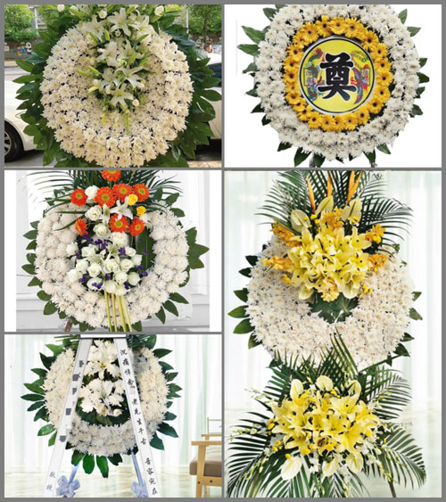 福建三明沙县夏茂镇坡后村花圈速递